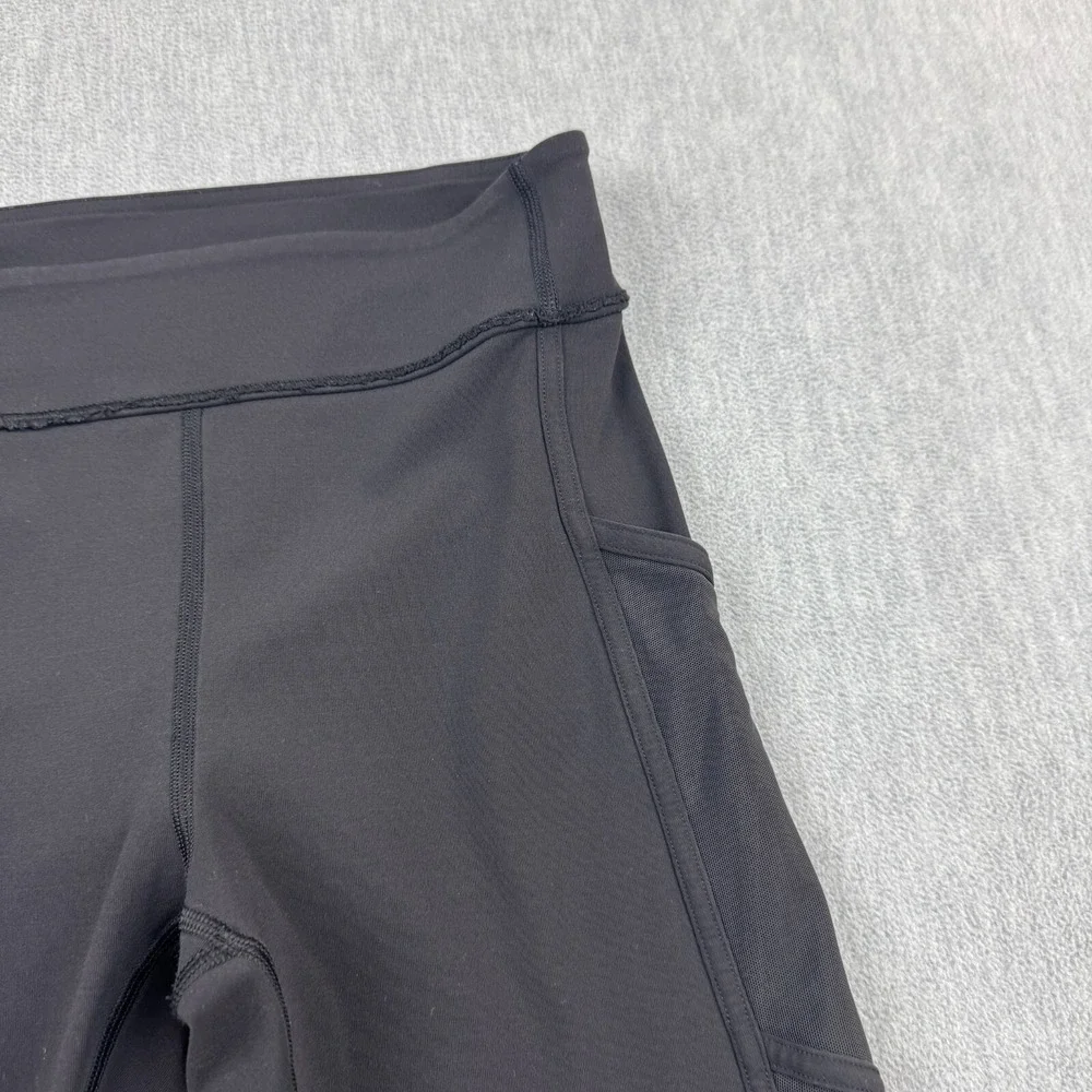 Lululemon Leggings Womens 4 Black Speed Tight IV Ruched Stretch Yoga Gym‎ Pants